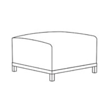 Custom Axis Ottoman Cover -Cover Only
