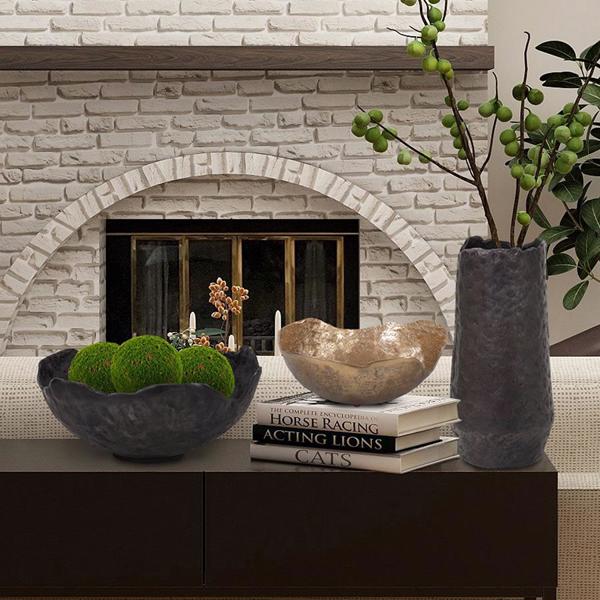 Vinyl Wall Covering Accessories Accessories Round Bowl Uneven Rough Gold Finish (LG)