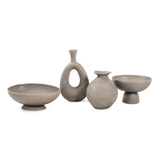  Accessories Accessories Textured Blanton Taupe Round Bowl