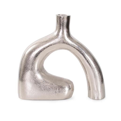 Accessories Accessories Shirin- Polished Silver Reverse Vase in Cast Aluminum- Short