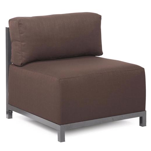  Accent Furniture Accent Furniture Axis Chair Sterling Chocolate Slipcover (Cover Onl