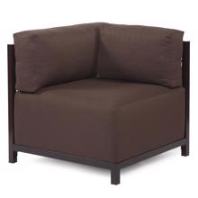 Axis Corner Chair Sterling Chocolate Slipcover (Co
