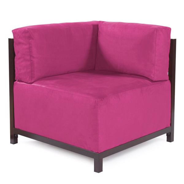 Vinyl Wall Covering Accent Furniture Accent Furniture Axis Corner Chair Regency Fuchsia Slipcover (Cover