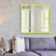Bamboo Mirror - Glossy Green