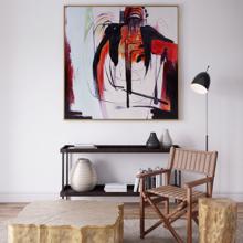 Abstract Strength Hand Painted Original Art