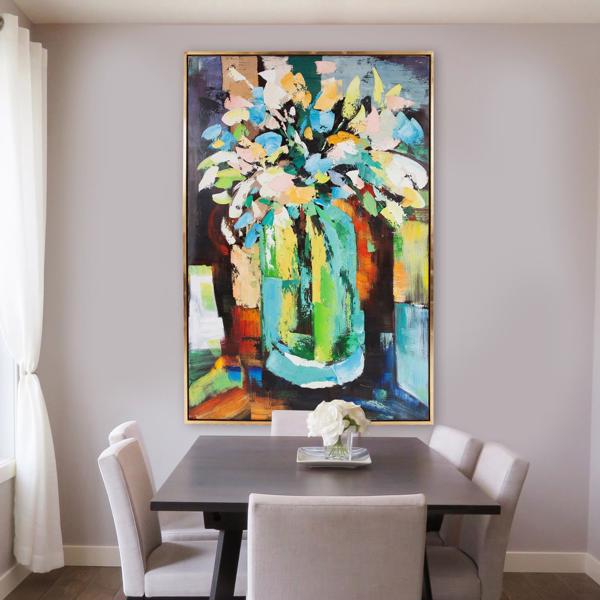 Vinyl Wall Covering Wall Art Wall Art Tranquil Bouquet Hand Painted Original Art