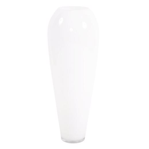  Accessories Accessories Hand Blown White Glass Oversized Vase - Small