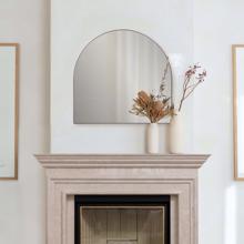 Van Buren Brushed Brass Arched Mirror