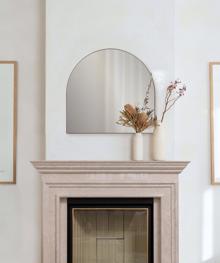 Van Buren Brushed Brass Arched Mirror