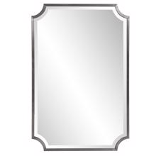Hastings Brushed Titanium Shield Mirror