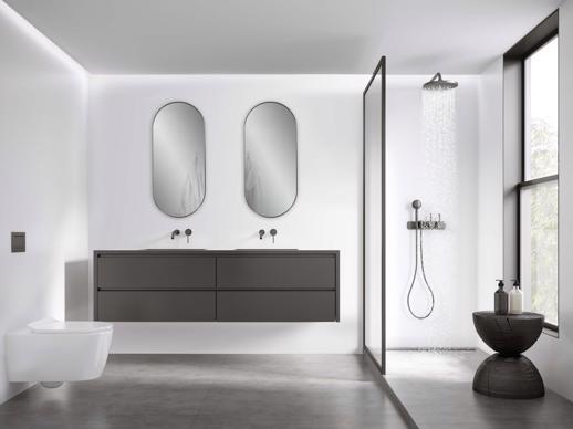  Mirrors Mirrors Steele Capsule Mirror in Brushed Silver