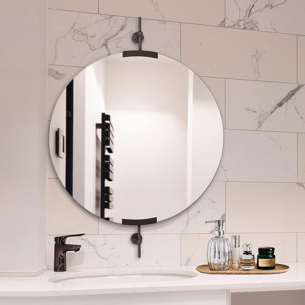 Vinyl Wall Covering Mirrors Mirrors Wexford Round Mirror