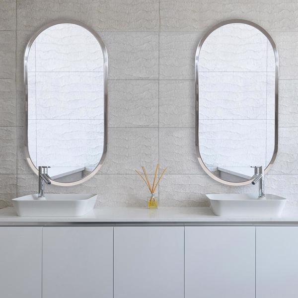 Vinyl Wall Covering Mirrors Mirrors Simone Capsule Stainless Steel Mirror
