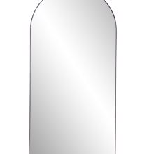 Van Buren Brushed Black Arched Mirror