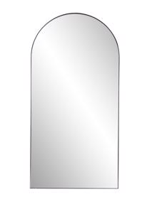 Van Buren Brushed Black Arched Mirror
