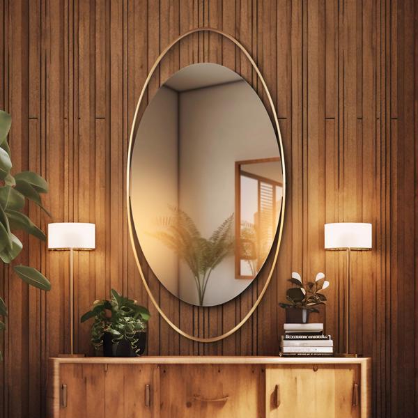 Vinyl Wall Covering Mirrors Mirrors Nouvel Elliptical Mirror
