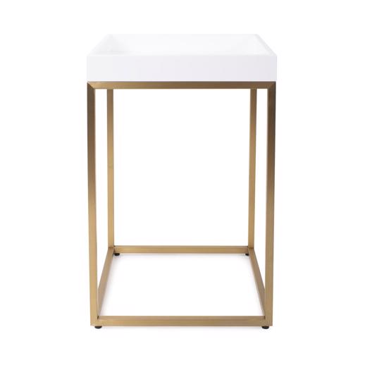  Accent Furniture Accent Furniture Lyndhurst White Lacquer Side Table
