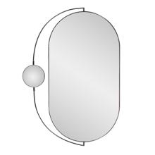 Janik Stainless Steel Double Vanity Mirror- Brushed  Black