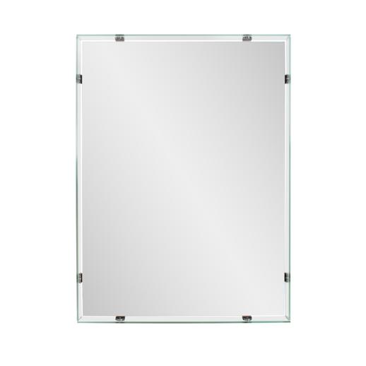  Mirrors Mirrors Vivaldo Floating Vanity Mirror with Glass Box Frame
