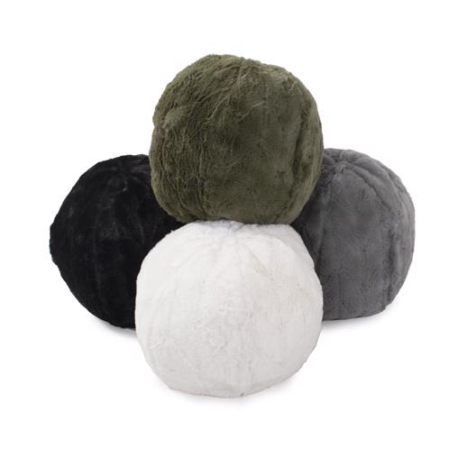  Textiles Textiles Angora Ebony Round Pillow