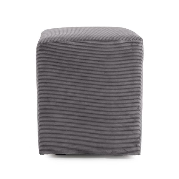 Vinyl Wall Covering Accent Furniture Accent Furniture Universal Cube Cover- Pana Charcoal