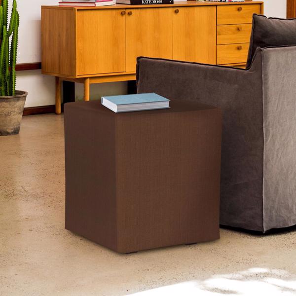 Vinyl Wall Covering Accent Furniture Accent Furniture Universal Cube Cover Sterling Chocolate (Cover Onl