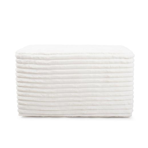  Accent Furniture Accent Furniture Universal Bench Cover Shar Pei White
