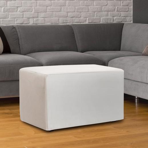  Accent Furniture Accent Furniture Universal Bench Cover Avanti White (Cover Only)
