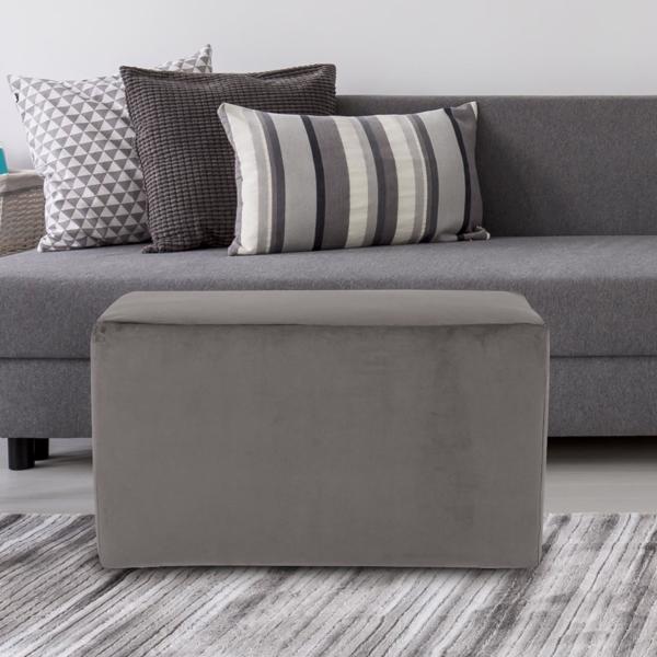 Vinyl Wall Covering Accent Furniture Accent Furniture Universal Bench Cover Bella Pewter (Cover Only)
