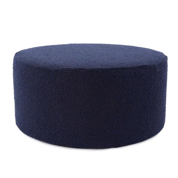 Vinyl Wall Covering Accent Furniture Accent Furniture Universal Round Ottoman Cover Barbet Royal