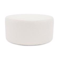 Universal Round Ottoman Cover Barbet Natural