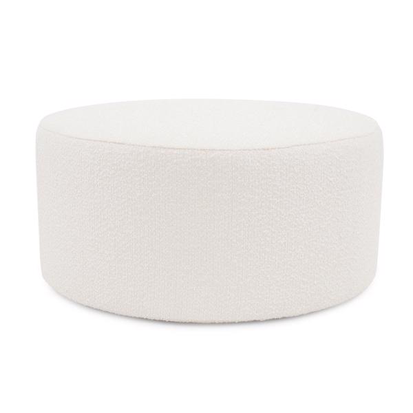 Vinyl Wall Covering Accent Furniture Accent Furniture Universal Round Ottoman Cover Barbet Natural