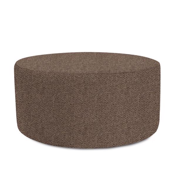 Vinyl Wall Covering Accent Furniture Accent Furniture Universal Round Ottoman Cover Panama Chocolate