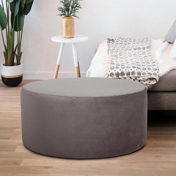 Vinyl Wall Covering Accent Furniture Accent Furniture Universal 36 Round Cover Bella Pewter (Cover Only)