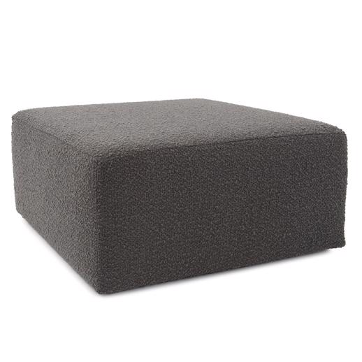  Accent Furniture Accent Furniture Universal Square Ottoman Cover Barbet Charcoal