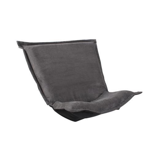  Accent Furniture Accent Furniture Puff Chair Cover Pana Charcoal/Natural -Cover Only