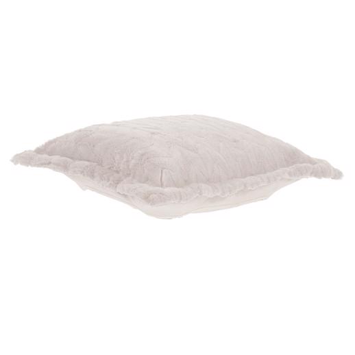  Accent Furniture Accent Furniture Puff Ottoman Cover Angora Natural (Cover Only)
