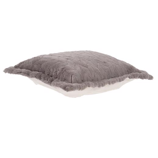  Accent Furniture Accent Furniture Puff Ottoman Cover Angora Stone (Cover Only)