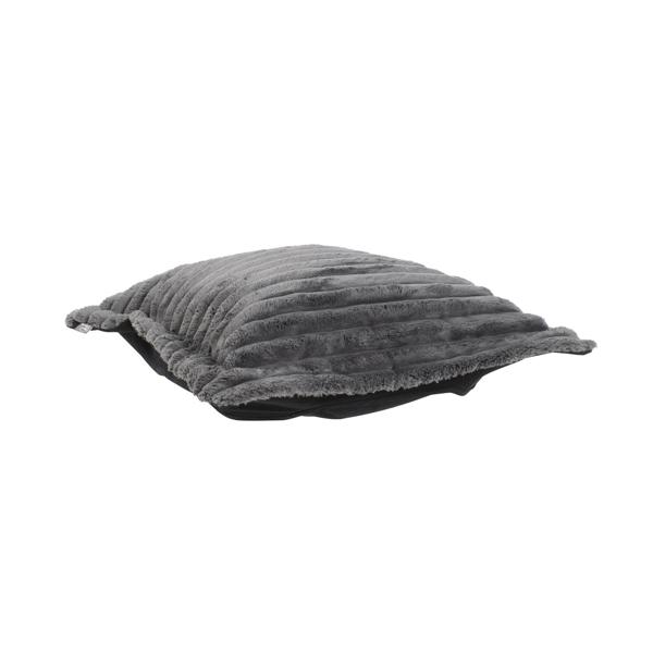 Vinyl Wall Covering Accent Furniture Accent Furniture Puff Ottoman Cover  Shar Pei Charcoal/Black -Cover Only
