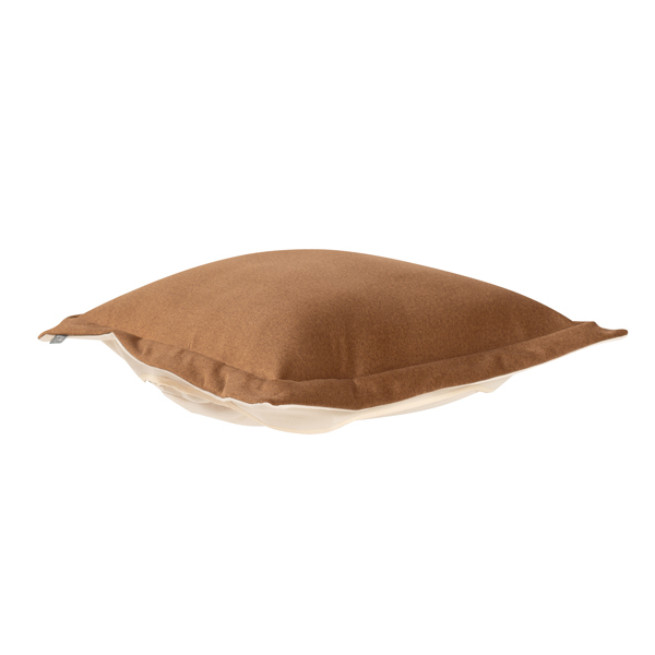 Vinyl Wall Covering Accent Furniture Accent Furniture Puff Ottoman Cover Qivuit Brown