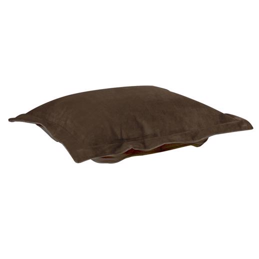  Accent Furniture Accent Furniture Puff Ottoman Cover Bella Chocolate (Cover Only)
