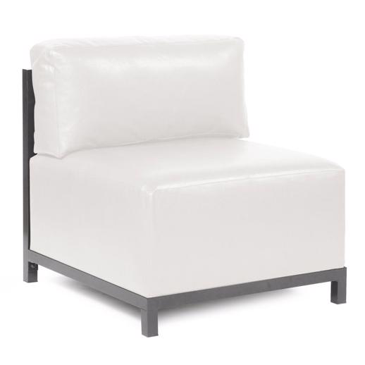  Accent Furniture Accent Furniture Axis Chair Avanti White Titanium Frame