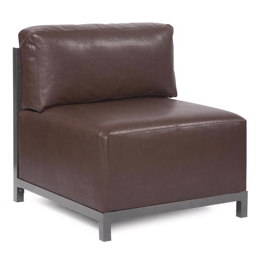  Accent Furniture Accent Furniture Axis Chair Avanti Pecan Titanium Frame