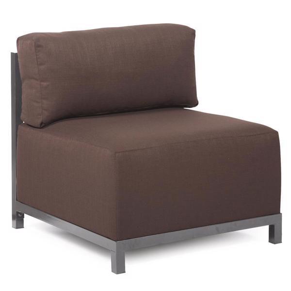 Vinyl Wall Covering Accent Furniture Accent Furniture Axis Chair Sterling Chocolate Titanium Frame