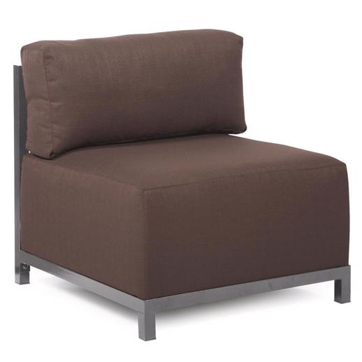  Accent Furniture Accent Furniture Axis Chair Sterling Chocolate Titanium Frame