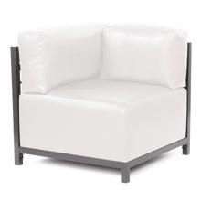 Axis Corner Chair Avanti White Titanium Frame