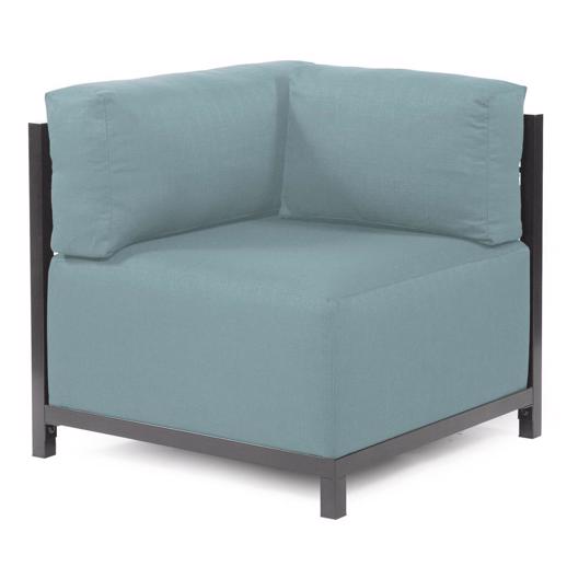  Accent Furniture Accent Furniture Axis Corner Chair Sterling Breeze Titanium Frame