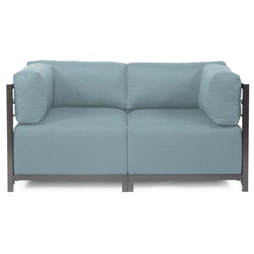  Accent Furniture Accent Furniture Axis 2pc Sectional Sterling Breeze Titanium Frame
