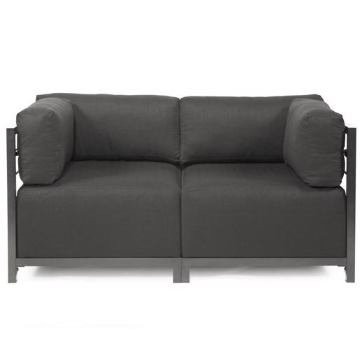  Accent Furniture Accent Furniture Axis 2pc Sectional Sterling Charcoal Titanium Fram