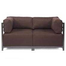 Axis 2pc Sectional Sterling Chocolate Titanium Fra